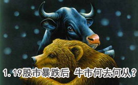 談股論金：1.19股市暴跌后 牛市何去何從？