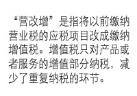 什么是“營(yíng)改增”