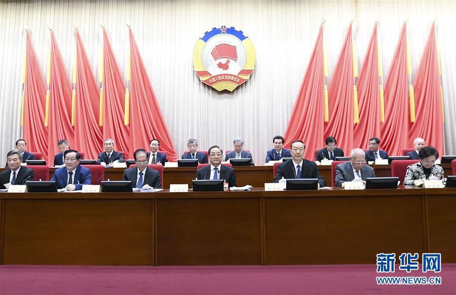 1月22日，政協(xié)第十二屆全國(guó)委員會(huì)常務(wù)委員會(huì)第二十四次會(huì)議在北京開(kāi)幕。全國(guó)政協(xié)主席俞正聲出席開(kāi)幕會(huì)。 新華社記者 燕雁 攝