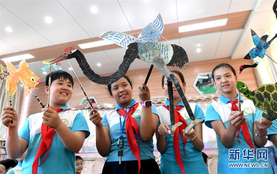 #（經(jīng)濟）（2）河北石家莊：皮影藝術進校園