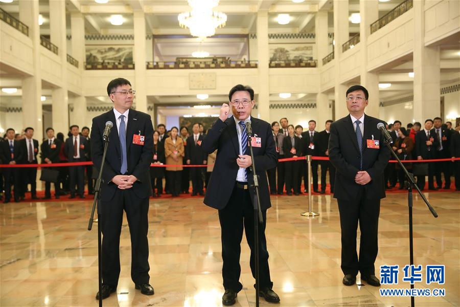 （兩會(huì)·XHDW）（10）全國(guó)人大代表接受采訪(fǎng)