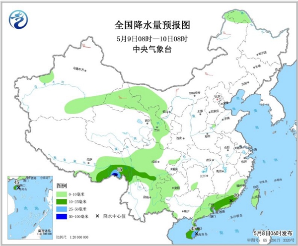 冷空氣要撤啦！今日全國降水整體弱 華南仍有強(qiáng)對流