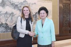 劉延?xùn)|會見世界反興奮劑機構(gòu)副主席、挪威文化大臣琳達·海勒蘭