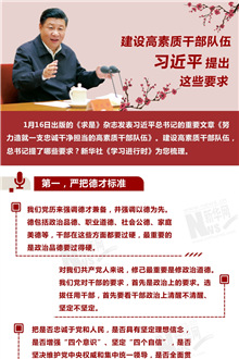 建設(shè)高素質(zhì)干部隊伍，習近平提出這些要求
