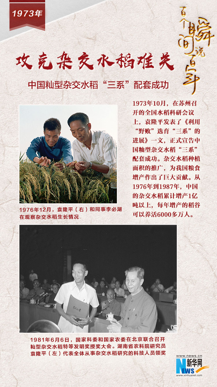 1973，攻克雜交水稻難關(guān)