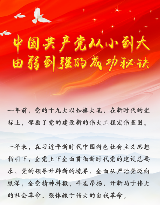 中國共產(chǎn)黨從小到大、由弱到強(qiáng)的成功秘訣