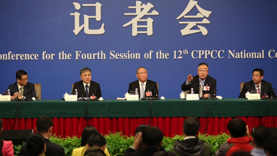 解振華、秦大河、吳曉青、胡存智、白巖松答記者問