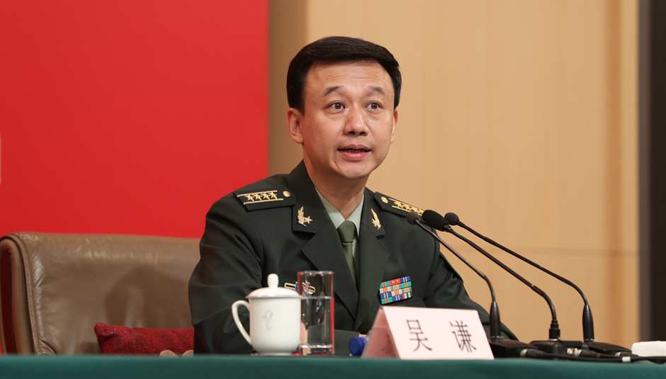 國防部新聞局局長、國防部新聞發(fā)言人吳謙大校介紹相關(guān)情況