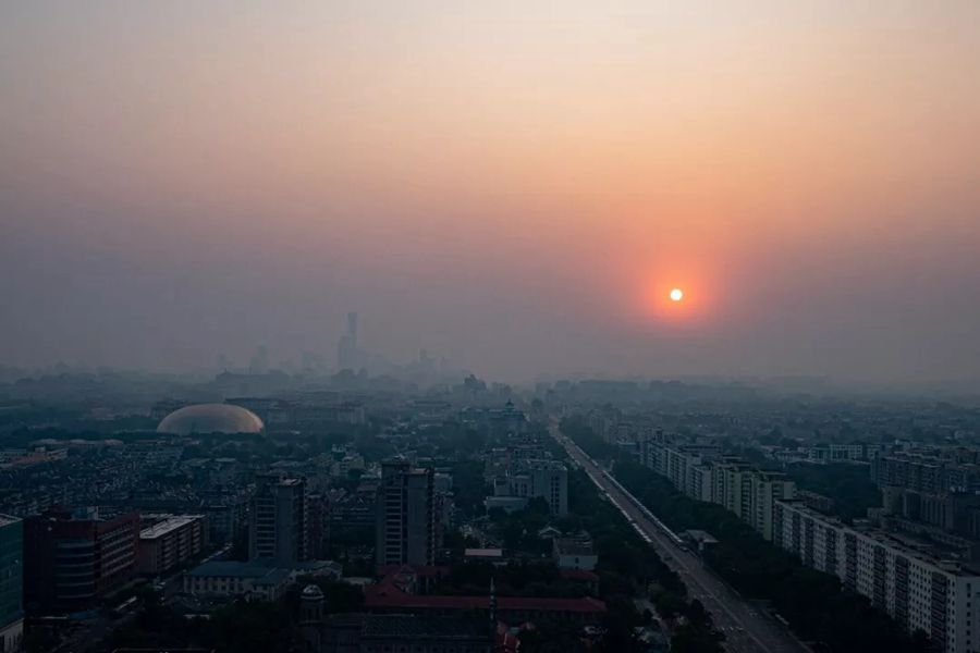 這就是今天早上的北京！