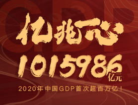 億兆一心！2020年中國GDP首次超百萬億！