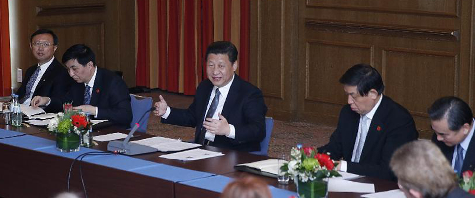 習(xí)近平同德國漢學(xué)家、孔子學(xué)院教師代表和學(xué)習(xí)漢語的學(xué)生代表座談