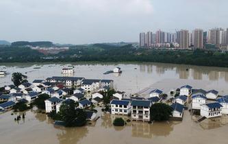 重慶長江、嘉陵江、涪江洪水過境