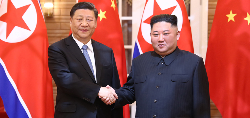 習(xí)近平同朝鮮勞動黨委員長、國務(wù)委員會委員長金正恩舉行會談