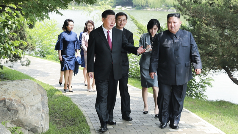 習(xí)近平會(huì)見朝鮮勞動(dòng)黨委員長(zhǎng)、國(guó)務(wù)委員會(huì)委員長(zhǎng)金正恩
