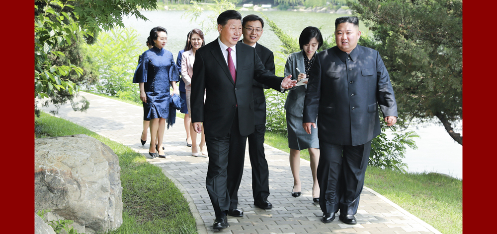 習(xí)近平會見朝鮮勞動黨委員長、國務(wù)委員會委員長金正恩