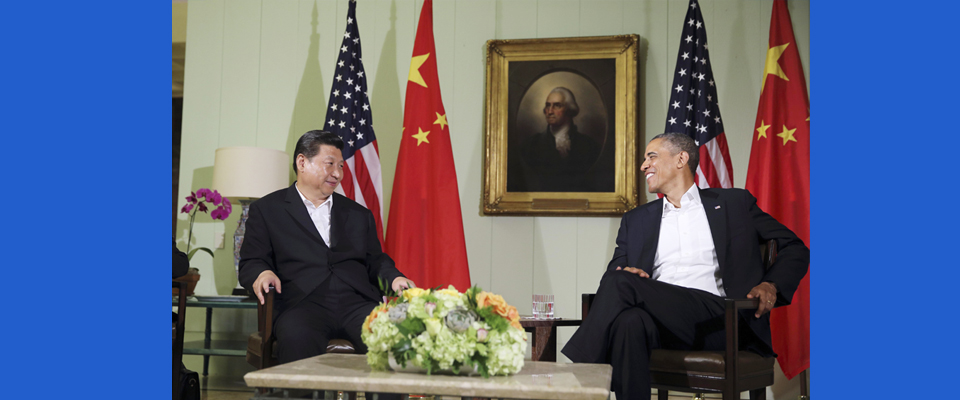 2013年6月，習近平與美國總統(tǒng)奧巴馬共同會見記者